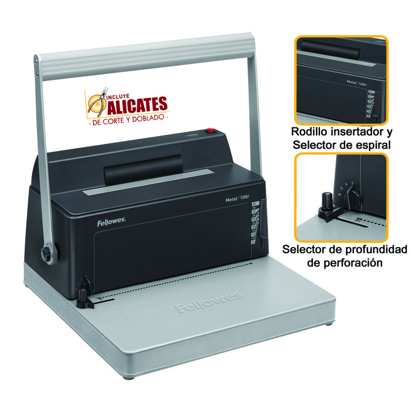 Encuadernadora de Espiral Metálico Metal 100R