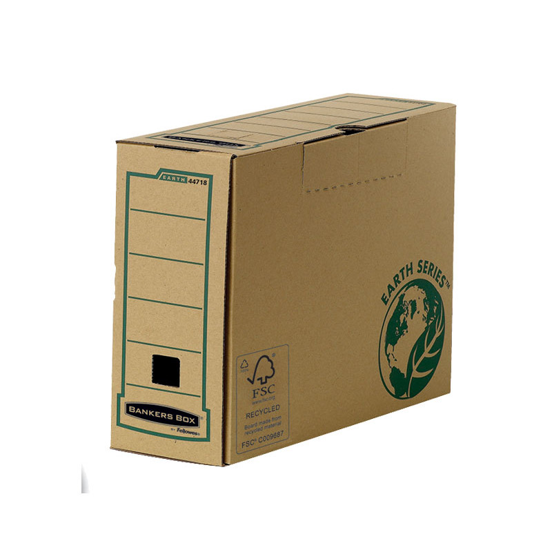Caja Archivo Definitivo Fellowes Bankers Box Earth Series. Montaje manual Fº lomo 100 mm paquete de 20