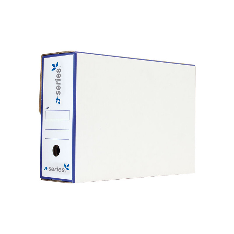 Caja archivo definitivo A-Series Cartón Folio Prolongado Blanco 390 x 275 x 115 mm (Pack 50 und)