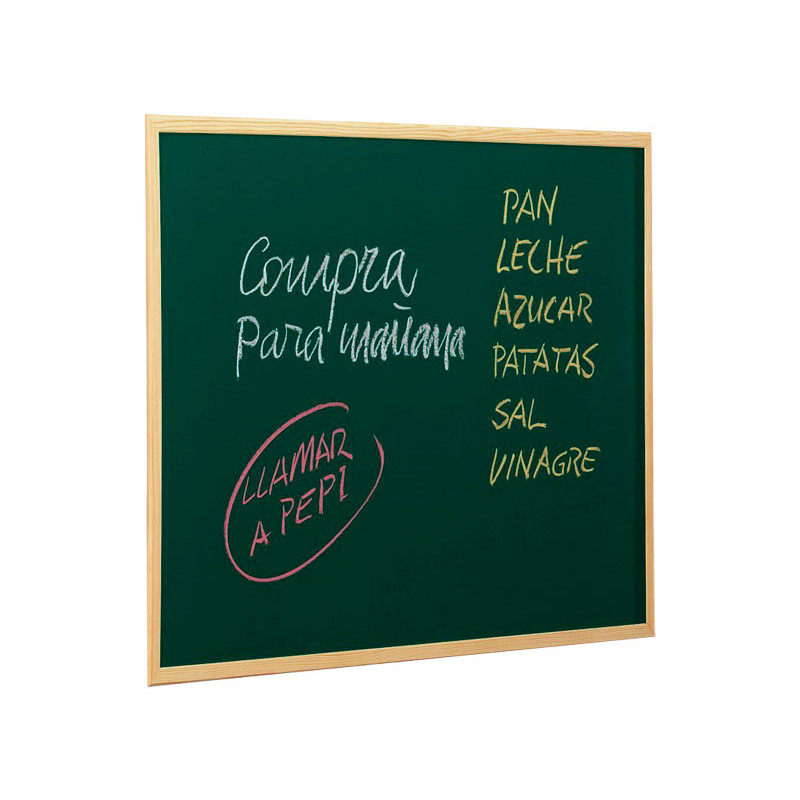 Pizarra Verde Melaminada Faibo Marco de Madera 60x90cm