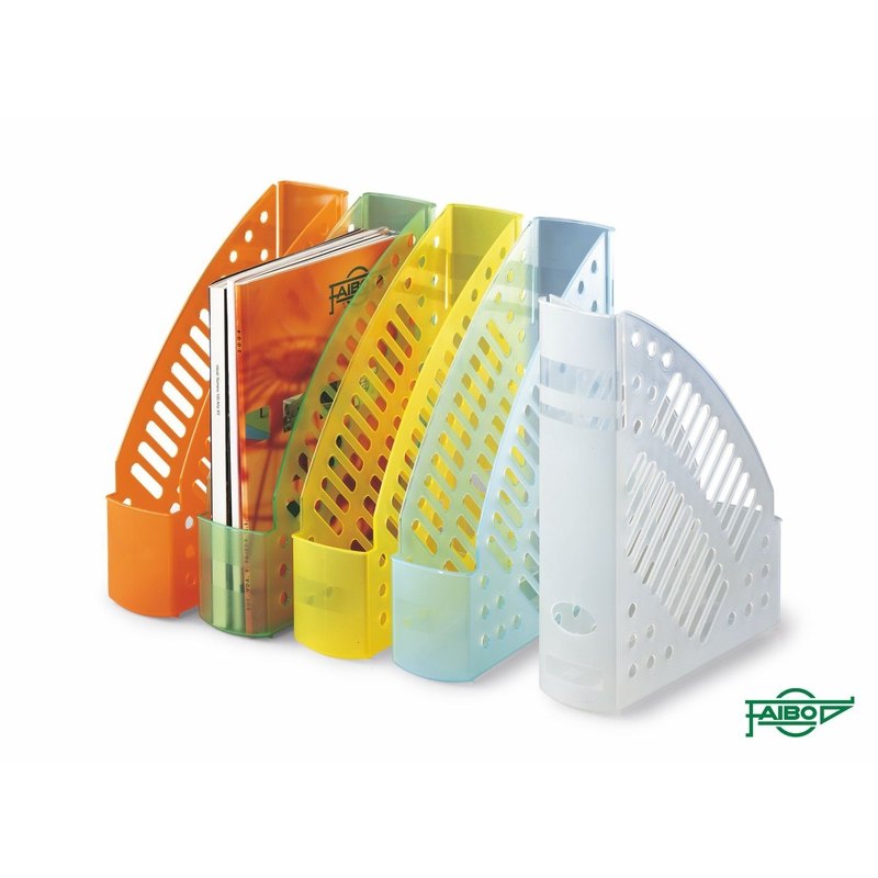 Revistero Faibo de Plástico Cristal Transparente