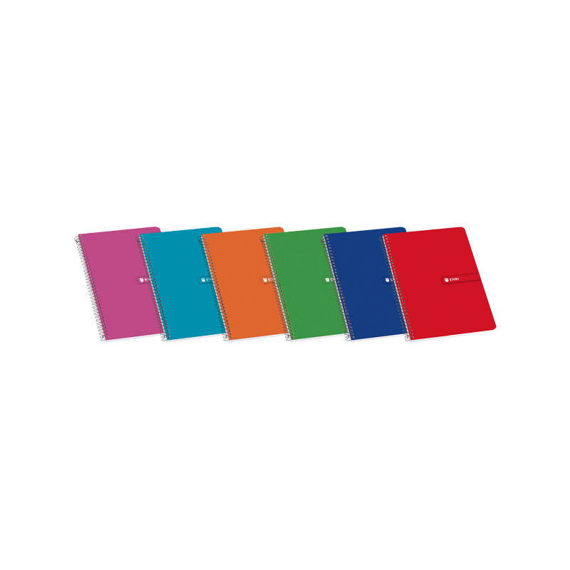 Cuaderno Enri Cuarto Espiral Tapa Blanda Horizontal (80 hojas)