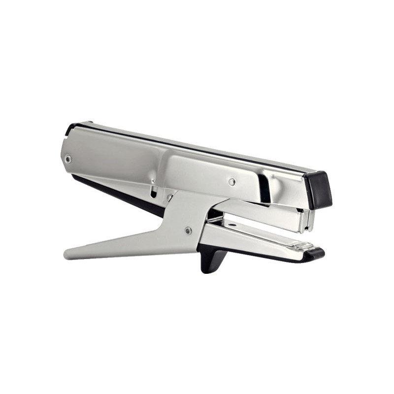 Grapadora de tenaza cromada/negra 20 hojas Petrus 221